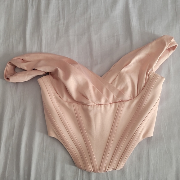 Giuseppina Blush satin corset - Picture 3 of 6